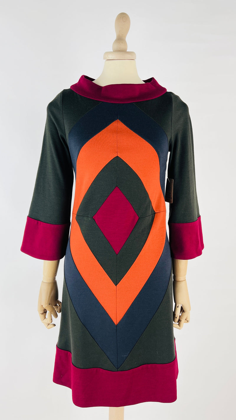 Abito corto color block DIANE VON FURSTENBERG