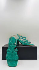 Sandalo in suede verde N.35/36/40/42 WAIt and see