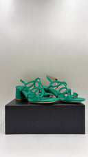 Sandalo in suede verde N.35/36/40/42 WAIt and see