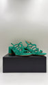 Sandalo in suede verde N.35/36/40/42