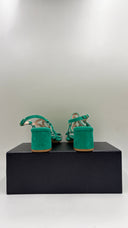 Sandalo in suede verde N.35/36/40/42 WAIt and see