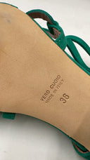Sandalo in suede verde N.35/36/40/42 WAIt and see