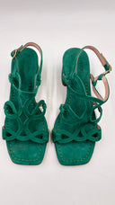 Sandalo in suede verde N.35/36/40/42 WAIt and see