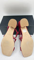 Sandalo in suede bordeaux N.42