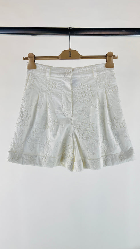 Shorts in pizzo sangallo