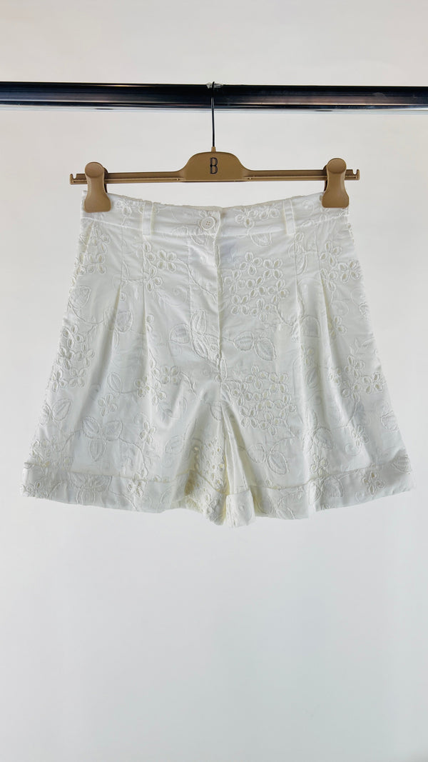 Shorts in pizzo sangallo