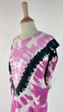 Abito tie dye "Sundow" con cartellino