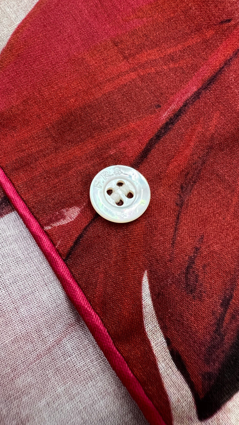 Camicia macro stampa con cartellino