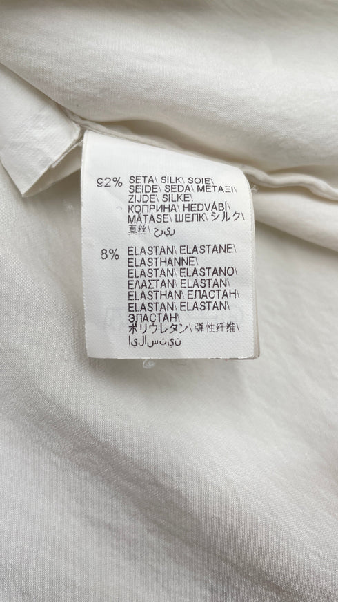 Blusa scollo V in seta