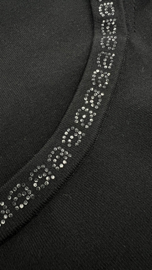 Abito corto con strass