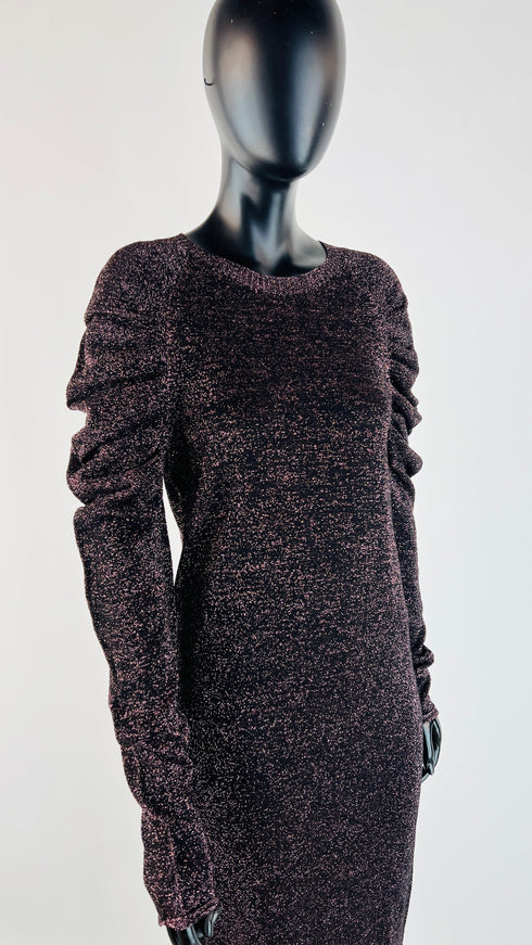 Abito midi lurex