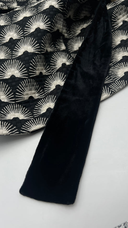 Giacca lana-seta nera