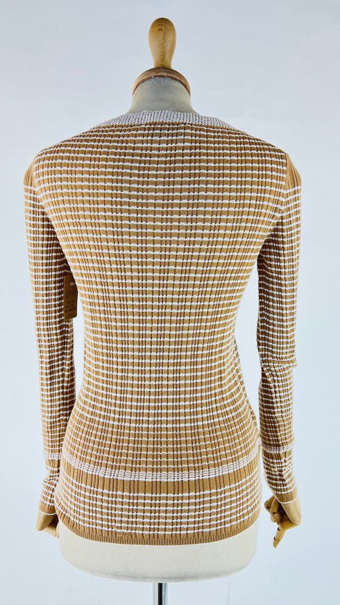 Maglia in coste a righe