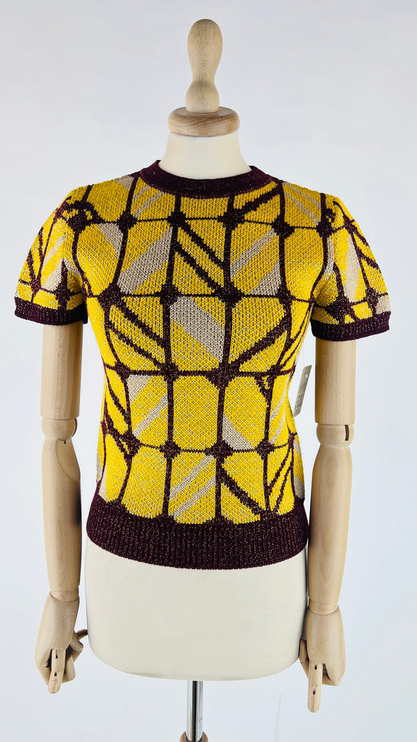 Top in maglia lurex