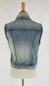 GIlet sfiancato in denim washed