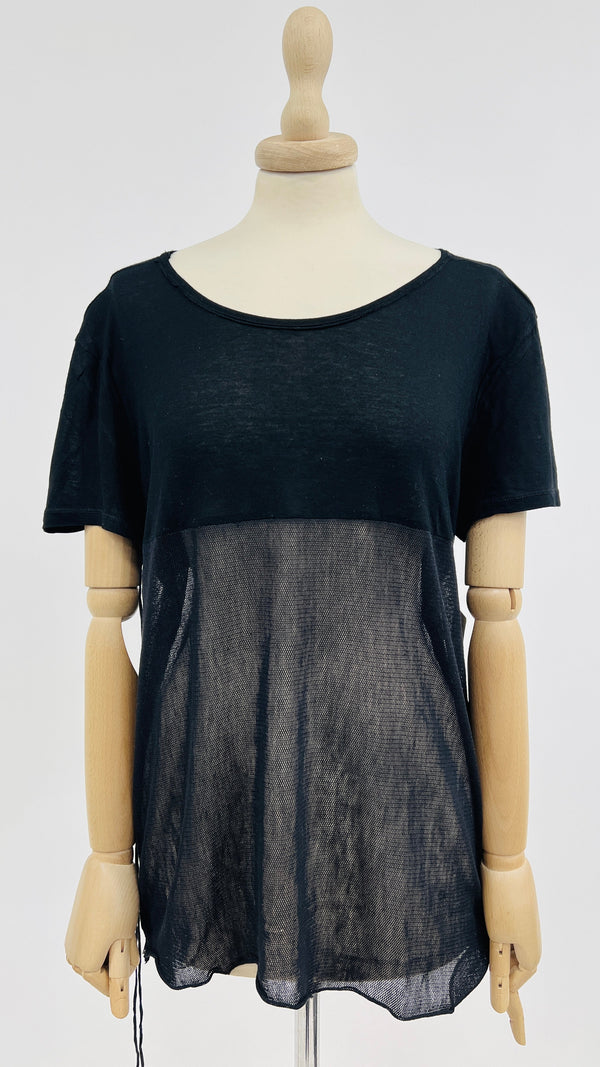 T-shirt in jersey e tulle