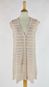 Gilet jacquard con lurex