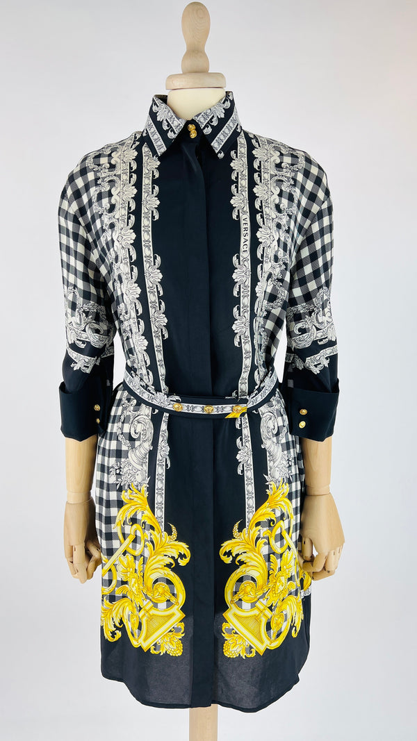 Abito corto in seta vintage