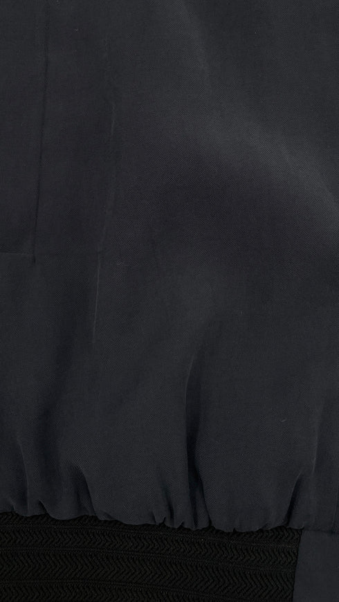 Bomber blu con zip