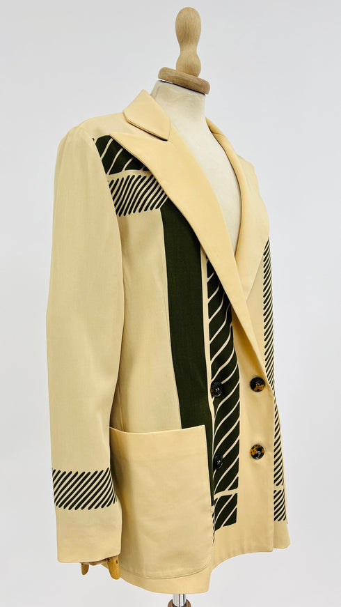 Blazer doppiopetto stampato