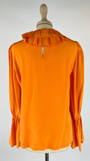 Blusa in seta con rouches Tory Burch