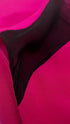 Top fucsia inserti chiffon nero