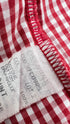 Camicia vichy rosso vintage