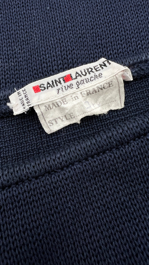 Maglione cotone blu vintage