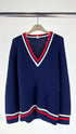 Maglione V blu