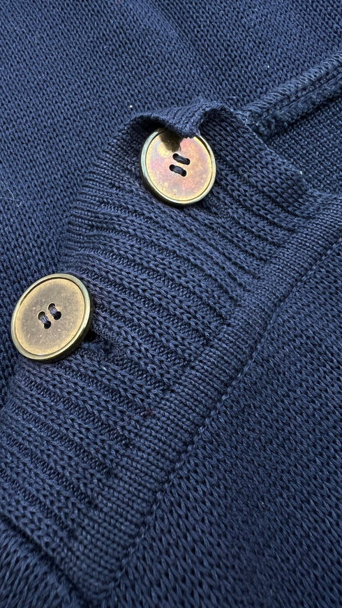 Maglione cotone blu vintage