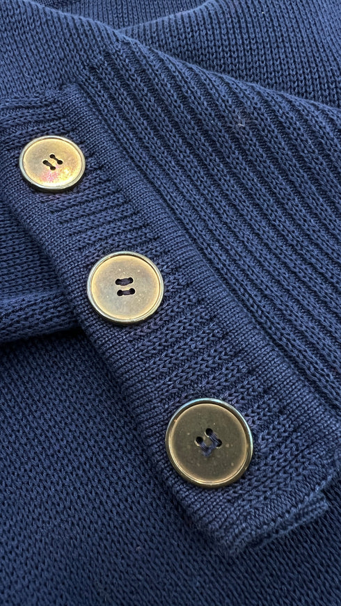 Maglione cotone blu vintage