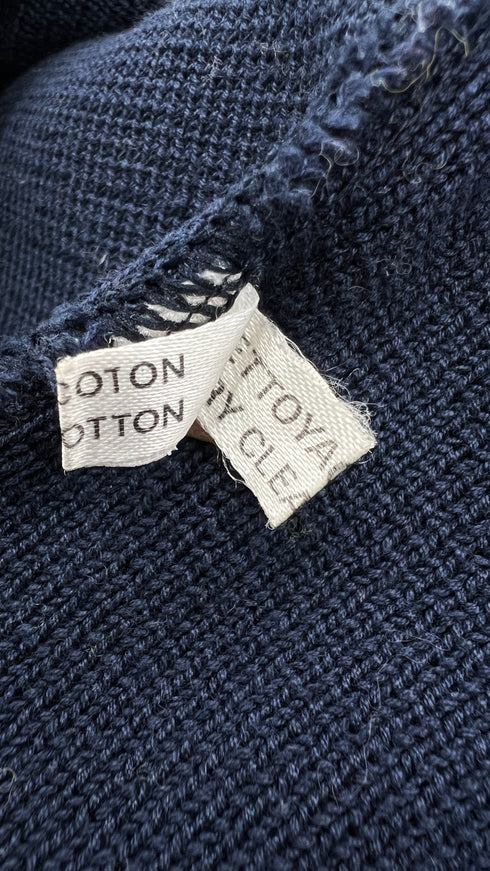 Maglione cotone blu vintage