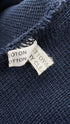 Maglione cotone blu vintage