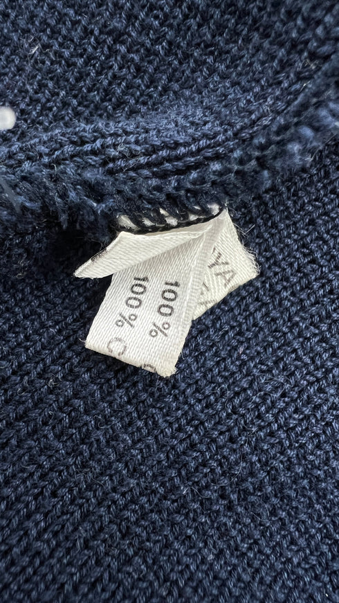 Maglione cotone blu vintage