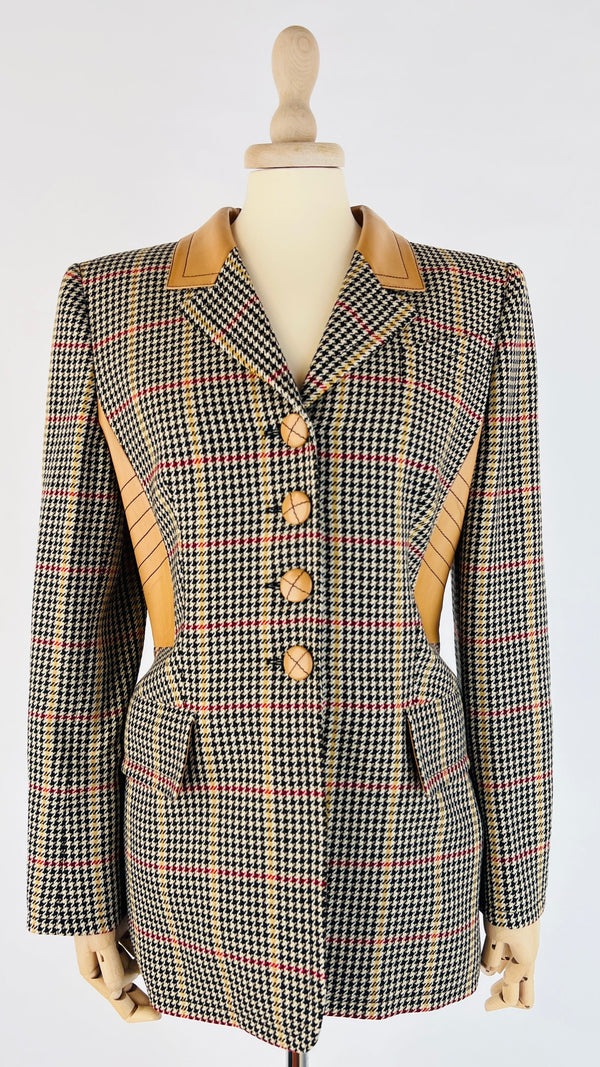 Blazer inserti pelle