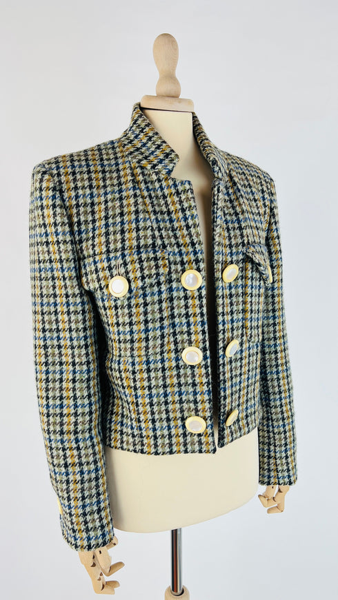 Blazer pied de poule vintage