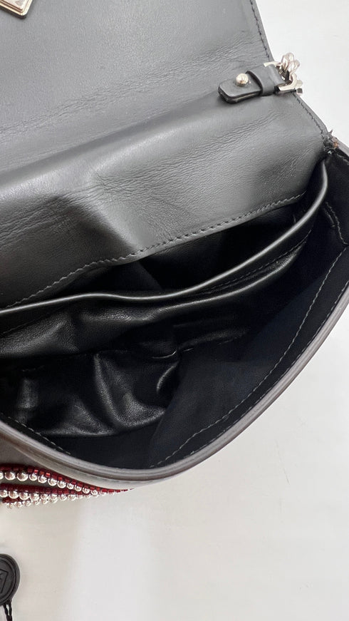 Borsa in pelle ricamata