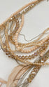 Collana con piume e perline