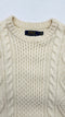 Maglia a trecce in lana-cashmere