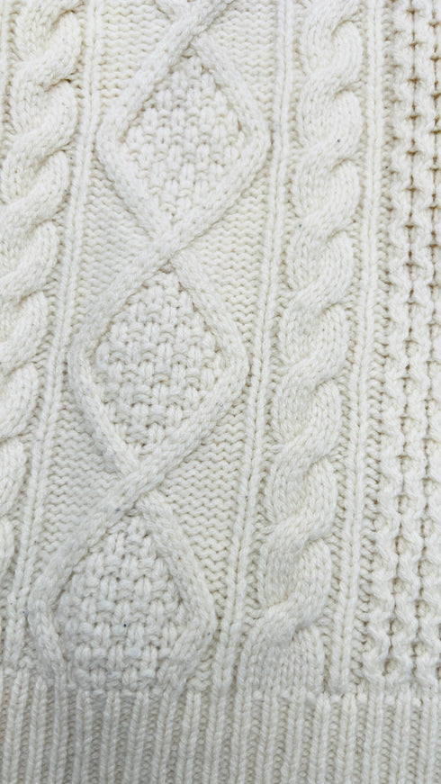 Maglia a trecce in lana-cashmere