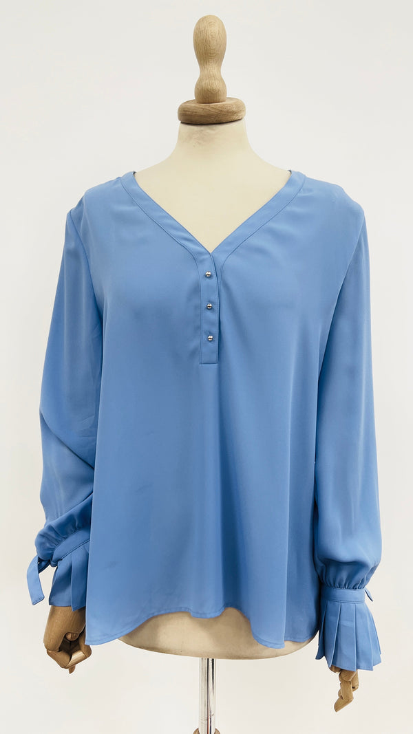 Blusa polsino plissé