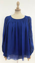 Blusa lurex blu