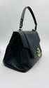 Borsa a spalla con hardware oro
