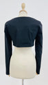 Top cropped scollo asimmetrico