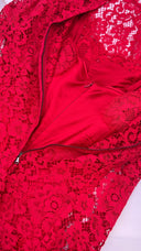 Top in pizzo rosso Dolce & Gabbana