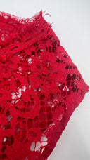 Top in pizzo rosso Dolce & Gabbana