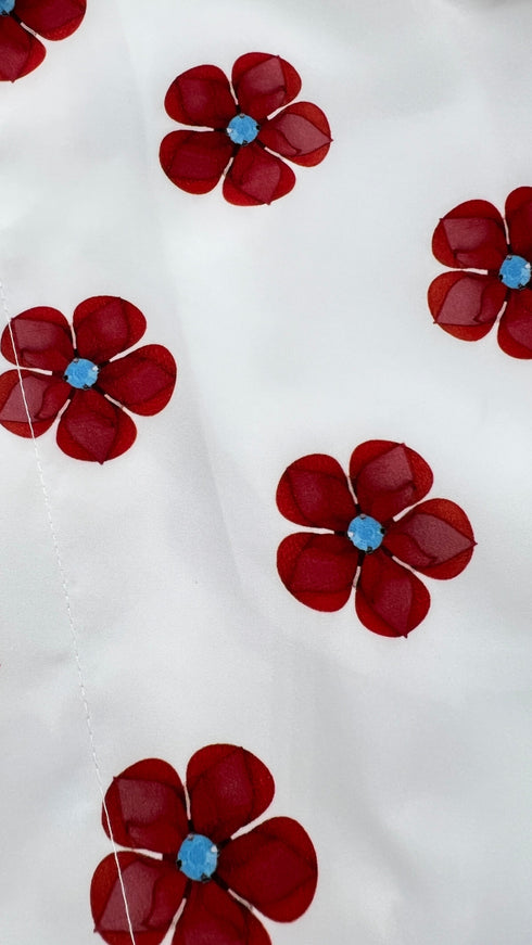 Trench fiori cartellino