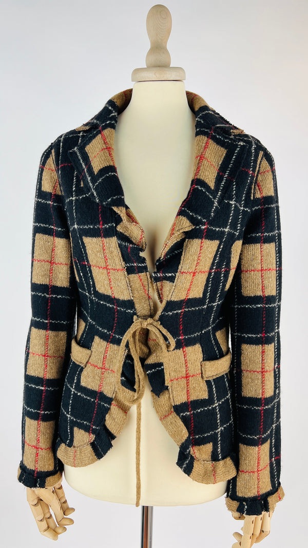 Cardigan corto tartant