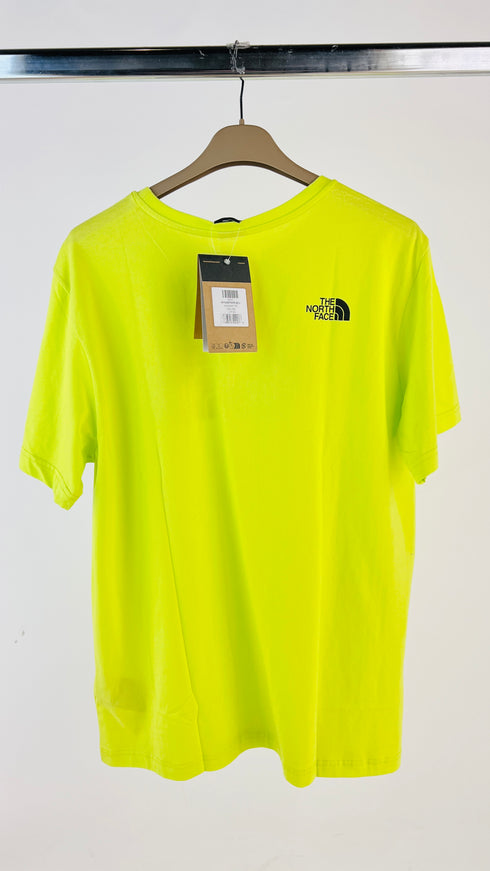 T-shirt fluo stampata con cartellino