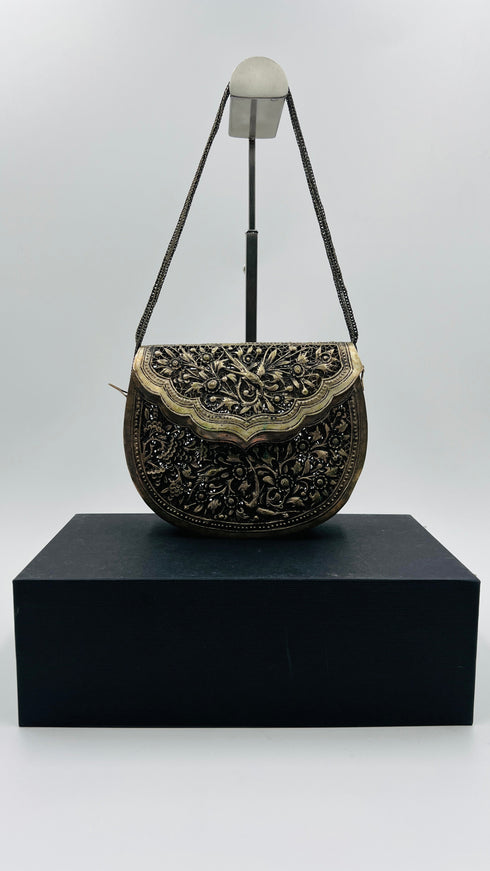 Borsa a tracolla in metallo